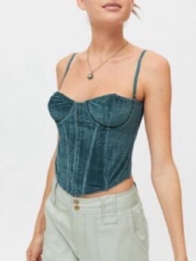 COPY - UO waffle knit corset